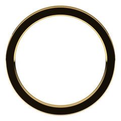 10K Yellow Gold 2 mm Comfort-Fit Flat Band Size 6