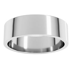 Sterling Silver 6 mm Flat Band Size 10