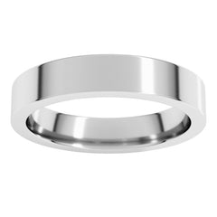 Sterling Silver 4 mm Comfort-Fit Flat Band Size 8