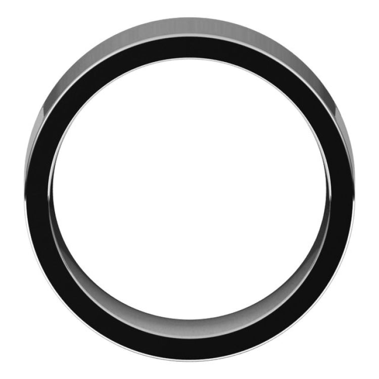 Sterling Silver 8 mm Comfort-Fit Flat Band Size 12