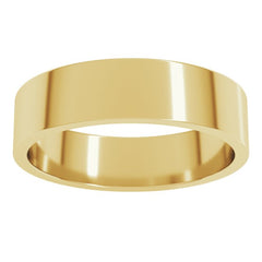 10K Yellow Gold 5 mm Flat Band Size 9