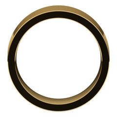14K Yellow Gold 8 mm Comfort-Fit Flat Band Size 8.5