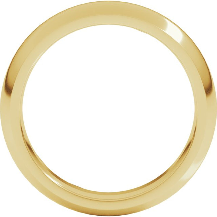 14K Yellow Gold 5 mm Comfort-Fit Half Round Band Size 5