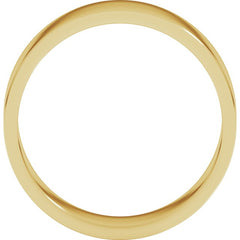 14K Yellow Gold 6 mm Flat Band Size 9