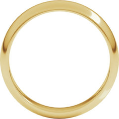 10K Yellow Gold 5 mm Half Round Band Size 12