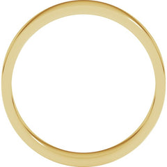 10K Yellow Gold 4 mm Flat Band Size 7.5