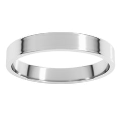 Sterling Silver 3 mm Ultra-Lightweight Flat Band Size 5