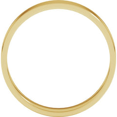 10K Yellow Gold 4 mm Ultra-Lightweight Flat Band Size 8.5