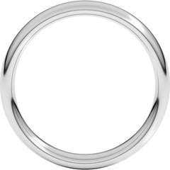 14K White Gold 4 mm Comfort-Fit European-Style Band Size 5.5