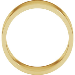14K Yellow Gold 8 mm Flat Band Size 9.5