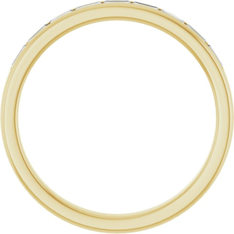 14K Yellow Gold 3/8 CTW Lab-Grown Diamond Band