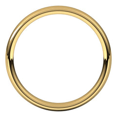 14K Yellow Gold 3.5 mm Comfort-Fit European-Style Band Size 11.5