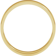14K Yellow Gold 4.5 mm Flat Band Size 7