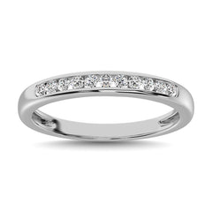 10K White Gold 1/4 Ct.Tw. Diamond Anniversary Band