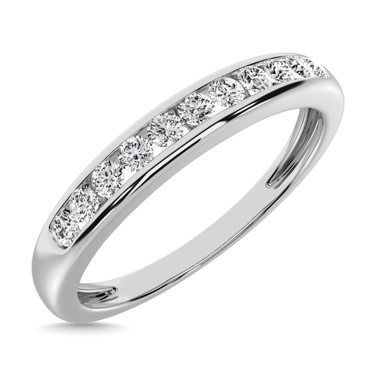 10K White Gold 1/4 Ct.Tw. Diamond Anniversary Band