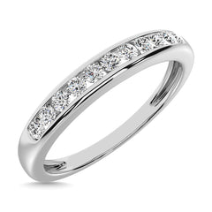 10K White Gold 1/4 Ct.Tw. Diamond Anniversary Band