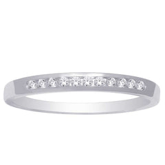 14K White Gold 1 Ct.Tw. Diamond Ladies Machine Band