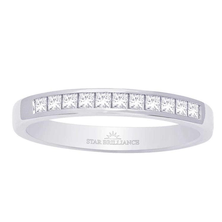 14K White Gold 3/4 Ct.Tw. Diamond Ladies Machine Band