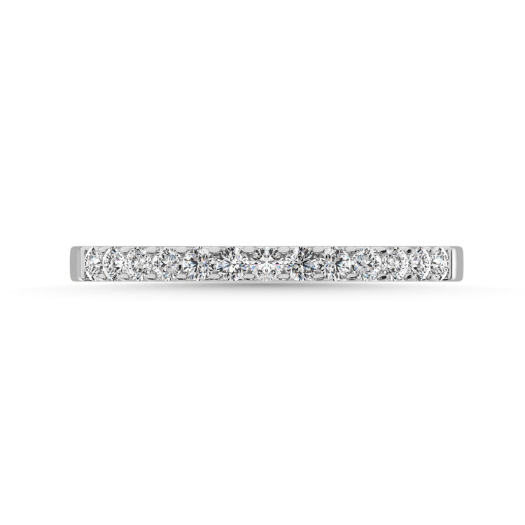 Diamond 1/5 Ct.Tw. Ladies Wedding Band in 10K White Gold