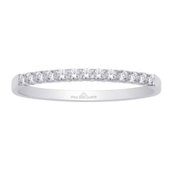 14K White Gold 1/3 Ct Diamond Ladies Machine Band