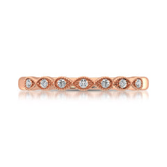 14K Rose Gold 1/20 Ct.Tw. Diamond Stackable Band