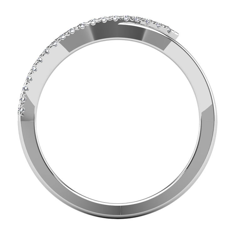 10K White Gold 1/5 Ctw Diamond Fashion Ring