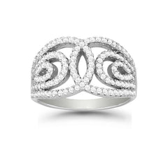Sterling Silver Micro Pave Ring