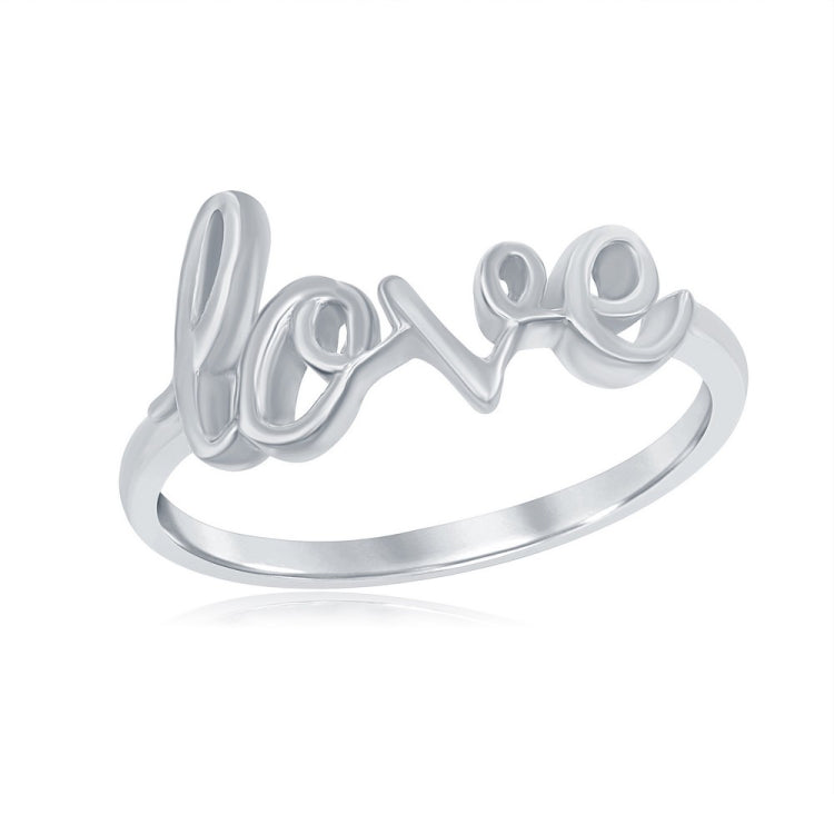 Sterling Silver LOVE Ring