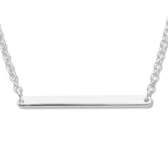Sterling Silver  Small Bar Necklace
