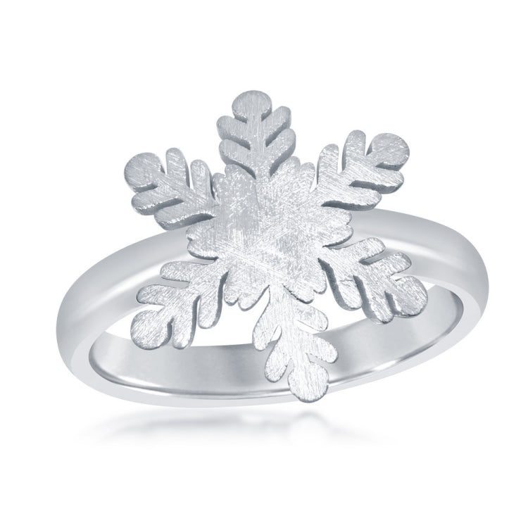 Sterling Silver Snowflake Ring