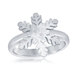 Sterling Silver Snowflake Ring