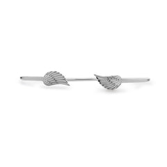 Sterling Silver Angel Wings Bangle