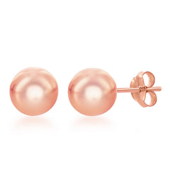 Sterling Silver RG 10mm Bead Earrings