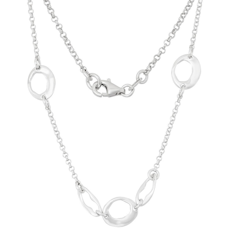 Sterling Silver Open Circle Necklace