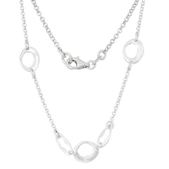 Sterling Silver Open Circle Necklace