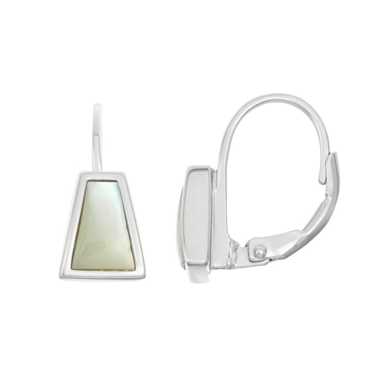 Sterling Silver Small MOP Earrings