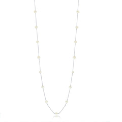 Sterling Silver Freshwater Pearls by the Yard Necklace
