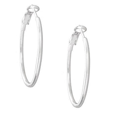 Sterling Silver 35mm Hoop Earrings