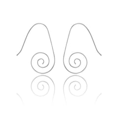 Sterling Silver Hook Swirl Earring