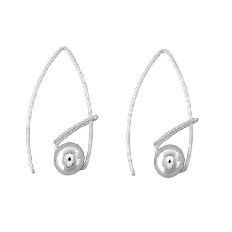 Sterling Silver Bead Earrings