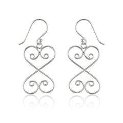 Sterling Silver Curled Earrings