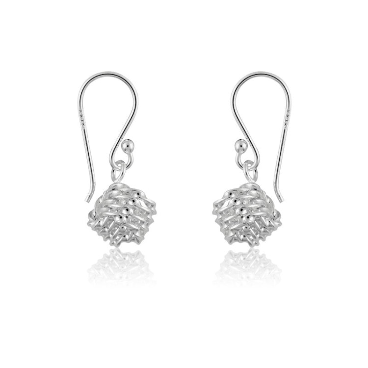 Sterling Silver Twisted Love Knot Earrings