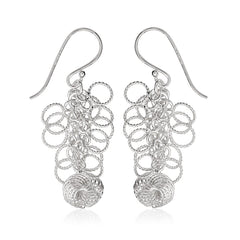 Sterling Silver Circles Earrings
