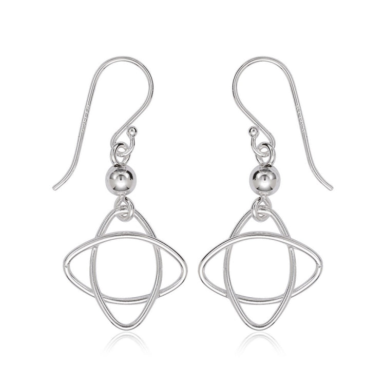 Sterling Silver Square Open Wire Earrings