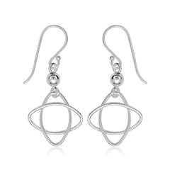 Sterling Silver Square Open Wire Earrings
