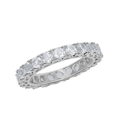 Sterling Silver Pronged 3.30cttw White Topaz Ring