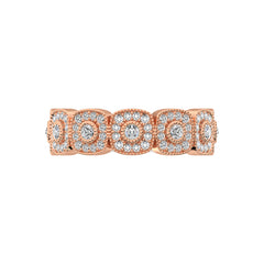 14K Rose Gold 5/8 Ct.Tw. Diamond Stackable Band