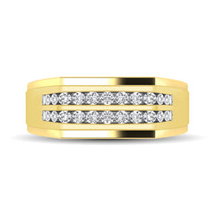 10K Yellow Gold 1/2 Ct.Tw. Diamond Men&apos;s Ring