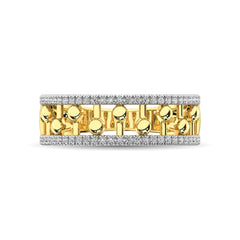 10K Yellow Gold 1/4 Ct.Tw. Diamond Fashion Ring