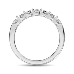 10K White Gold Diamond 1/2 Ct.Tw.  Ladies Band